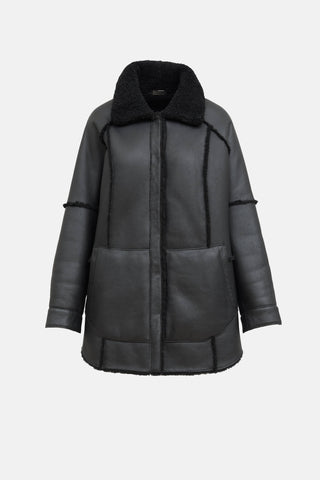 HISO Reversible Shearling and Leather Jacket