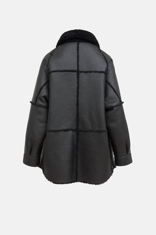 HISO Reversible Shearling and Leather Jacket