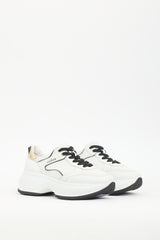 Hogan White & Black Leather Donna Sneaker
