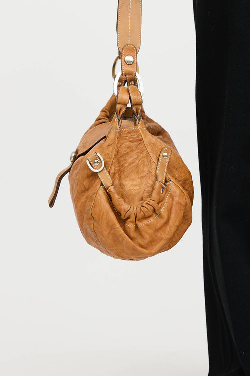 Leather Distressed Shoulder Bag