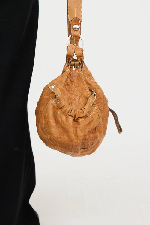 Leather Distressed Shoulder Bag