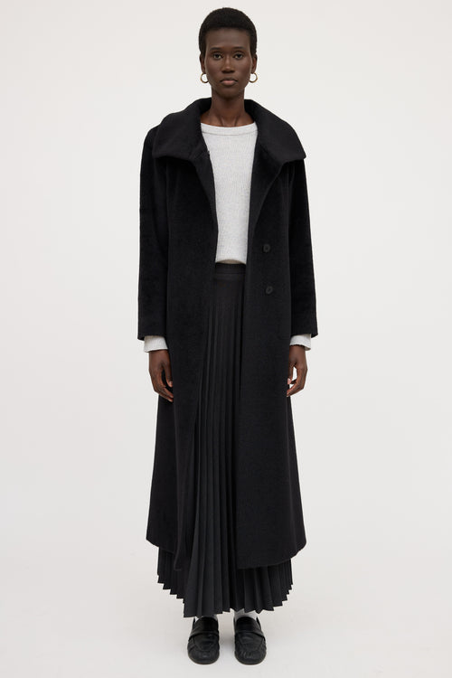 Holt Renfrew Button Up Fur Coat