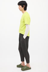 Homme Plissé Issey Miyake Dark Grey Pleated Tapered Trouser