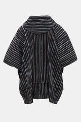 Homme Plissé Issey Miyake Striped Short Sleeve Hoodie