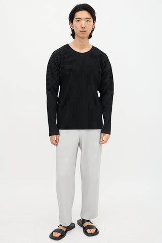 Homme Plissé Issey Miyake Pleated Long Sleeve Top