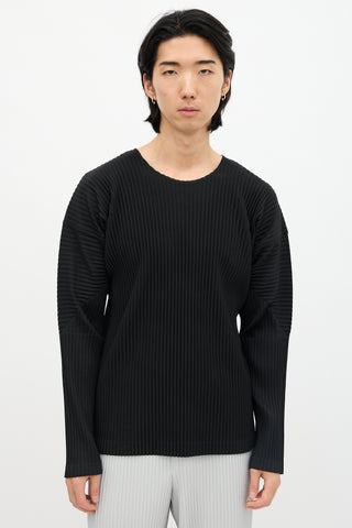 Homme Plissé Issey Miyake Pleated Long Sleeve Top