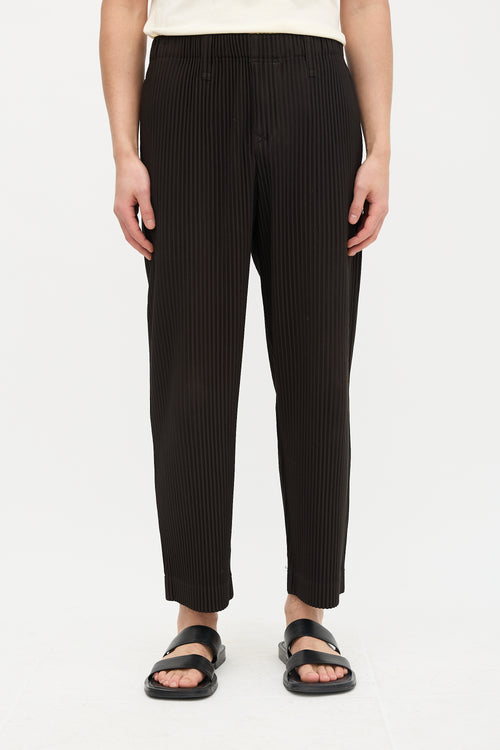 Homme Plissé Issey Miyake Pleated Straight Leg Trouser
