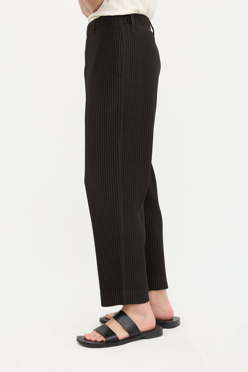 Homme Plissé Issey Miyake Pleated Straight Leg Trouser