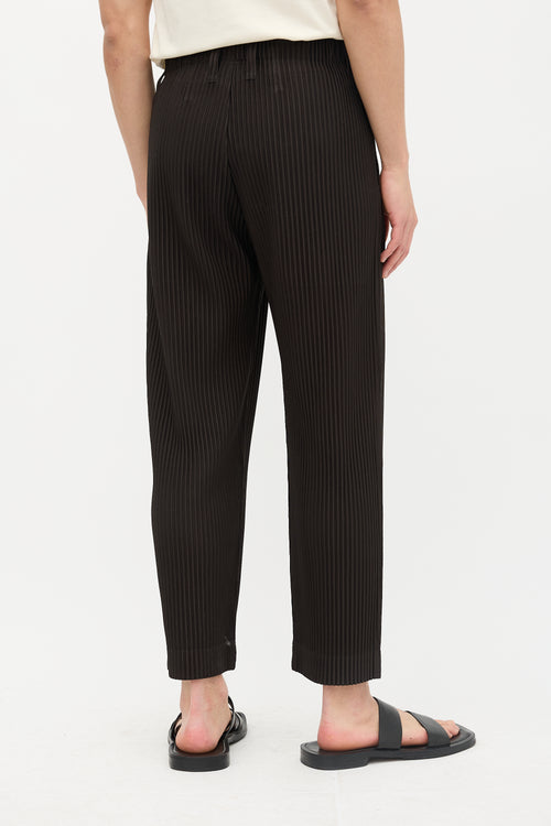 Homme Plissé Issey Miyake Pleated Straight Leg Trouser