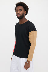 Homme Plissé Issey Miyake Plissé Colour Block Top