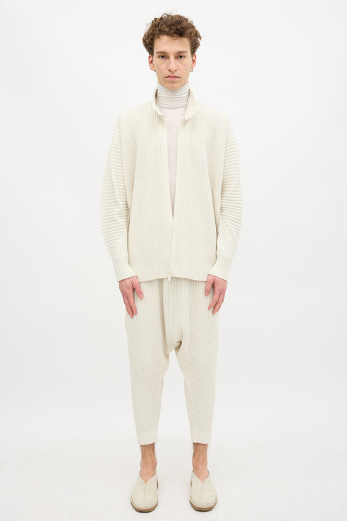 Homme Plissé Issey Miyake Stand Collar Jacket