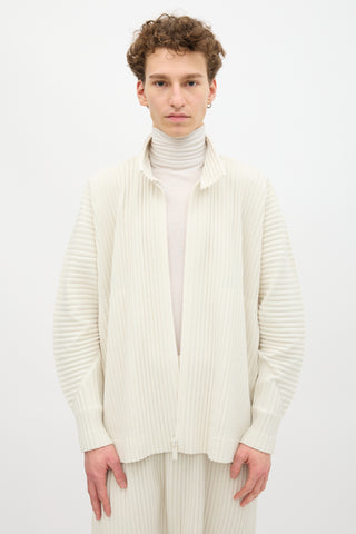 Homme Plissé Issey Miyake Stand Collar Jacket