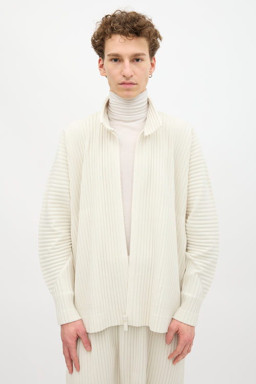 Homme Plissé Issey Miyake Stand Collar Jacket