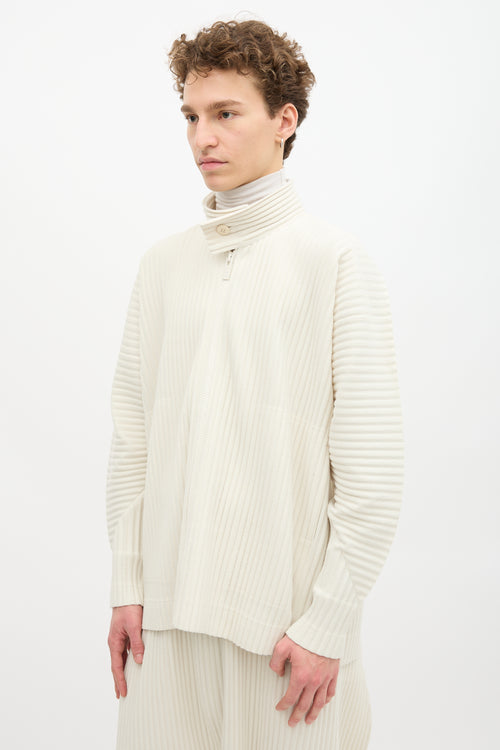 Homme Plissé Issey Miyake Stand Collar Jacket