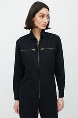 Horses Atelier Black & Gold Zip Jumpsuit