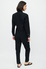 Horses Atelier Black & Gold Zip Jumpsuit