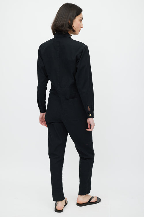Horses Atelier Black & Gold Zip Jumpsuit