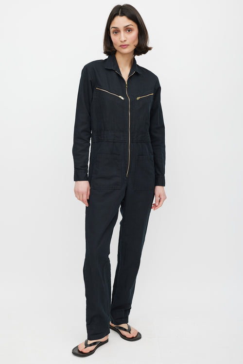 Horses Atelier Black & Gold Zip Jumpsuit