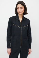 Horses Atelier Black & Gold Zip Jumpsuit