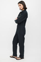 Horses Atelier Black & Gold Zip Jumpsuit