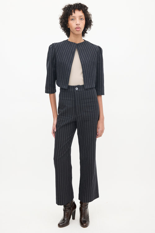 Horses Atelier Black & White Pinstripe Co-Ord Set