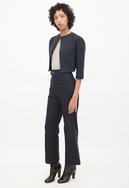 Horses Atelier Black & White Pinstripe Co-Ord Set