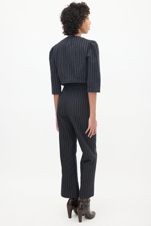 Horses Atelier Black & White Pinstripe Co-Ord Set