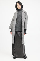 Horses Atelier Black & White Wool Houndstooth Coat