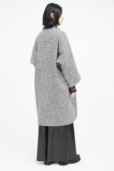 Horses Atelier Black & White Wool Houndstooth Coat