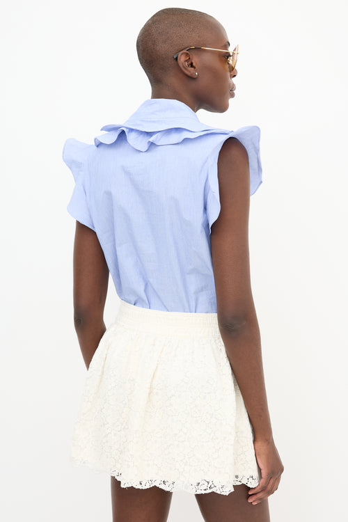 Horses Atelier Crossover Ruffle Blouse