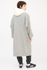 Horses Atelier Grey Wool Tweed Two Pocket Coat