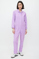 Horses Atelier Light Purple Cotton Three Pocket Jumpsuit