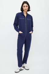 Horses Atelier Navy & Gold Zip Jumpsuit