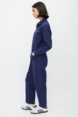 Horses Atelier Navy & Gold Zip Jumpsuit