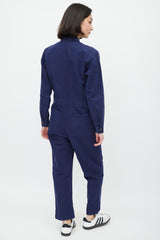 Horses Atelier Navy & Gold Zip Jumpsuit