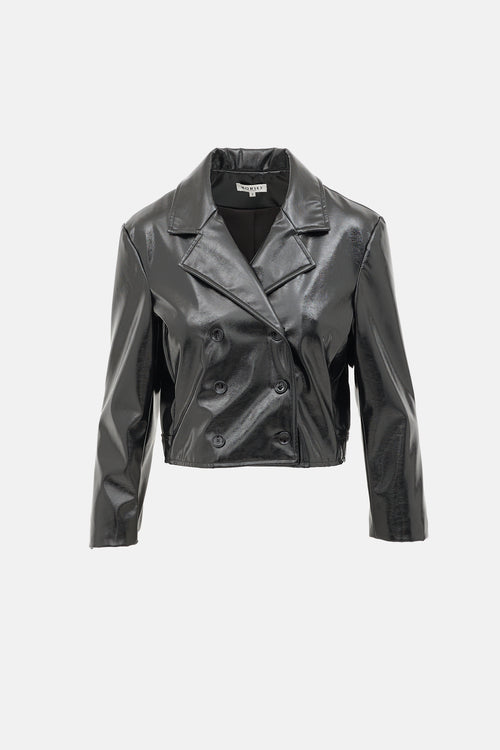 Horses Atelier Patent Cropped Jacket