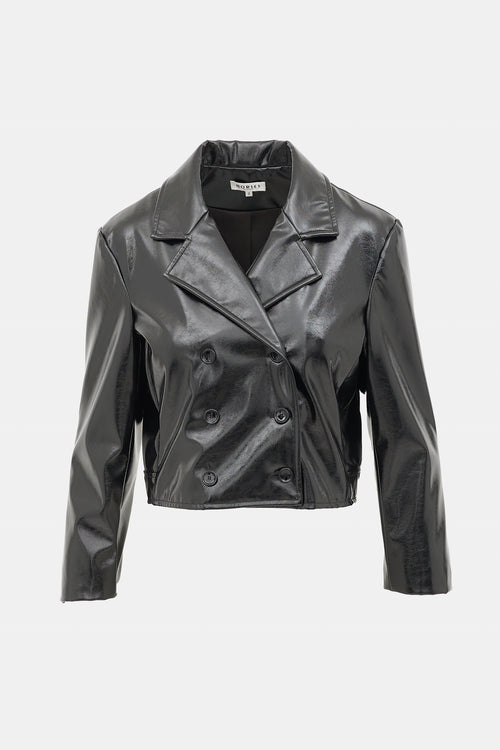 Horses Atelier Patent Cropped Jacket