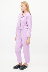 Horses Atelier Purple Belted Jumpsuit