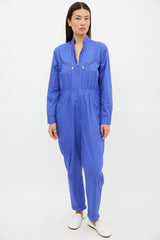 Horses Atelier Purple & Gold Zip Jumpsuit