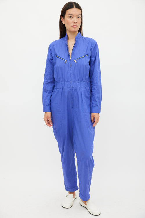 Horses Atelier Purple & Gold Zip Jumpsuit