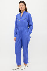Horses Atelier Purple & Gold Zip Jumpsuit