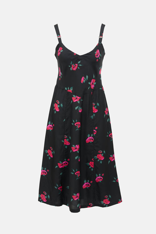 Horses Atelier Silk Floral Slip Dress