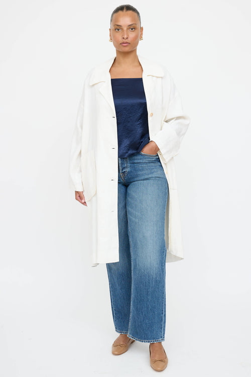 Horses Atelier Linen Button Up Coat