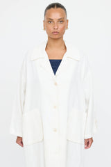 Horses Atelier Linen Button Up Coat
