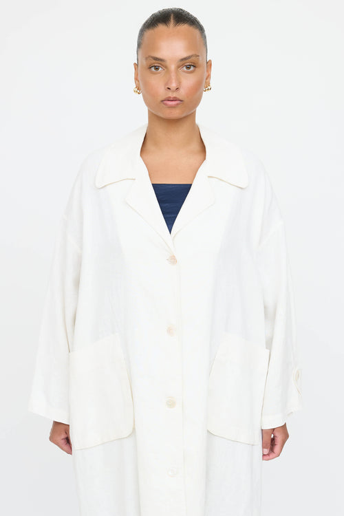 Horses Atelier Linen Button Up Coat