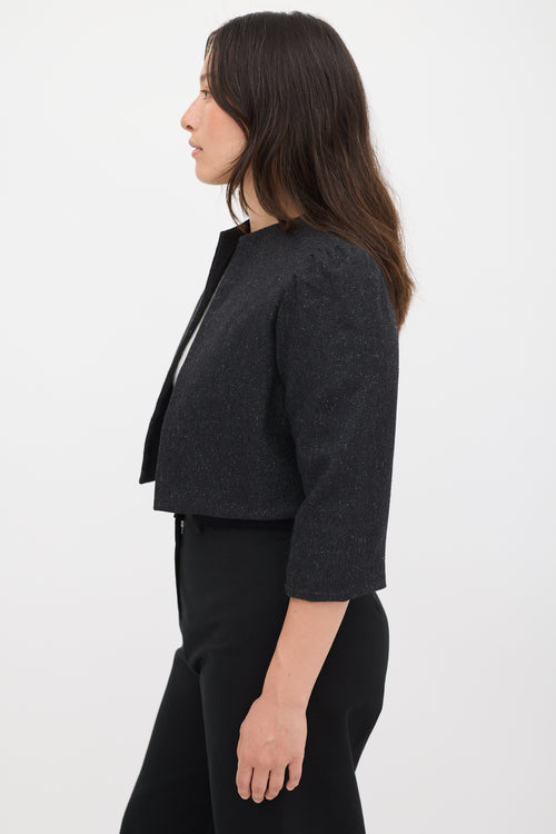 Horses Atelier Black Wool Romy Three Quarter Sleeve Jacket