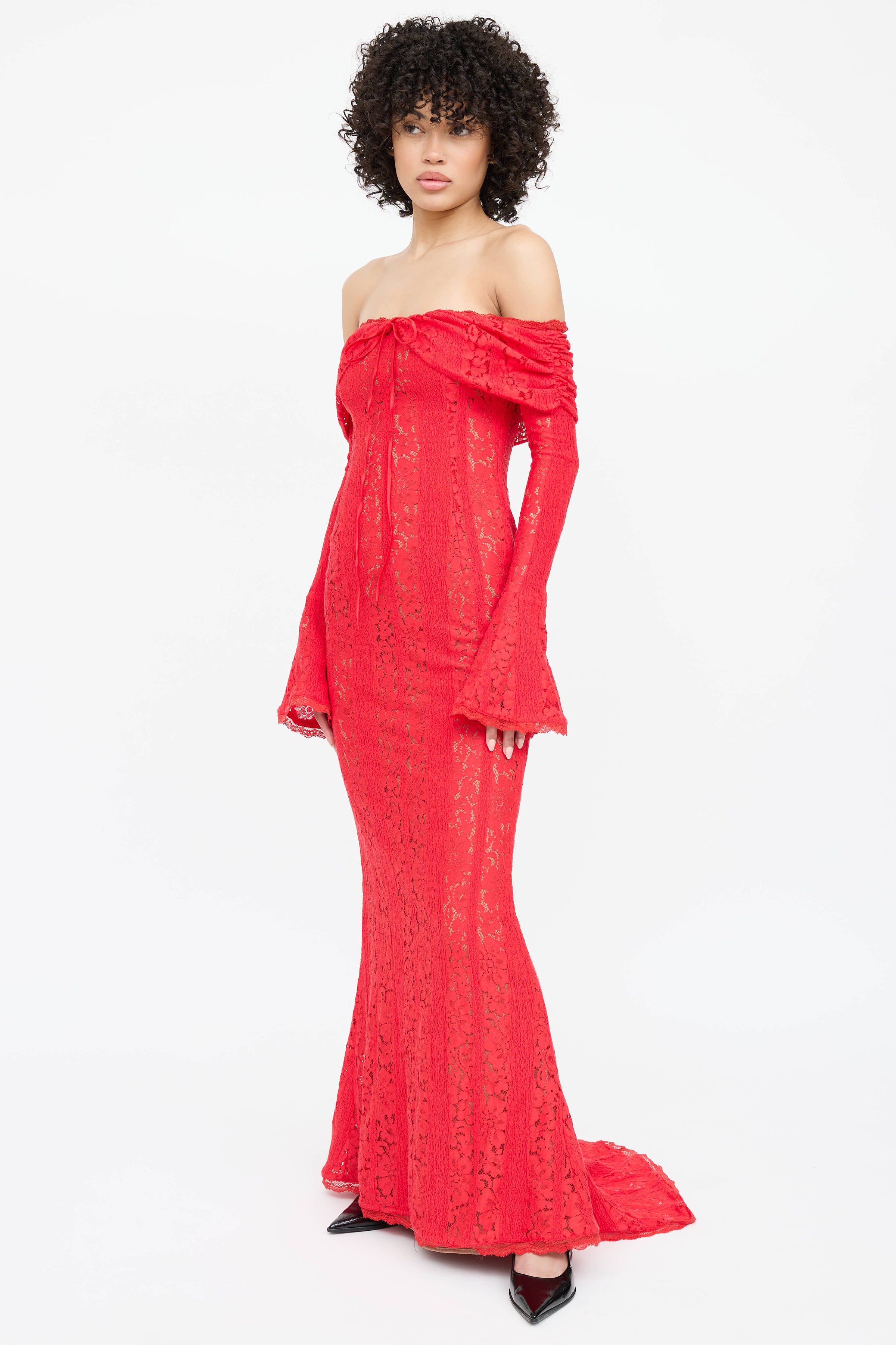 House of CB // Lace Tie Long Dress VSP Consignment House of CB // Lace Tie Long Dress VSP Consignment