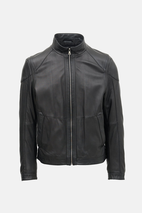 Hugo Boss Leather Jacket