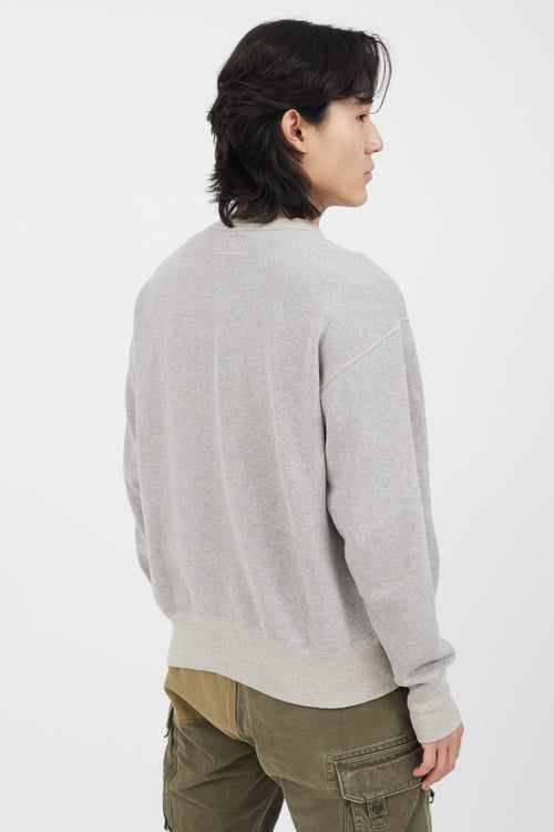 Homme Plissé Issey Miyake Grey Futuristic Teenagers Crewneck Sweater