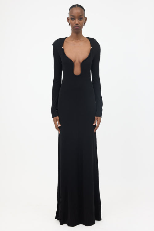 ILA Wire Collar Maxi Dress